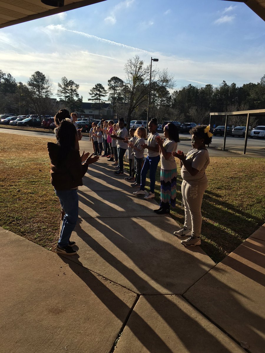 Getting ready to send off our Special Olympics buddies. #HWES #ProjectAuSome #SpecialOlympics