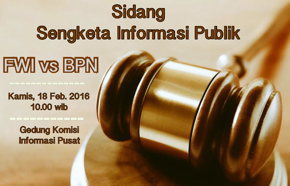 Besok, tim FWI akan berjuang lagi u/ #BukaInformasi 
#stopdeforestasi
