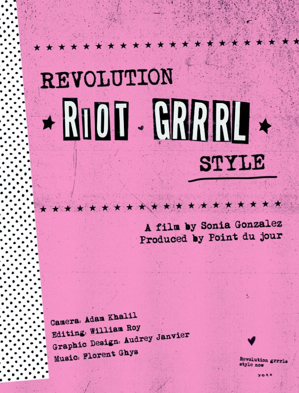 Announcing the Florida Premiere of REVOLUTION RIOT GRRRL STYLE by Sonia Gonzalez at @jaxdocfest. #documentary