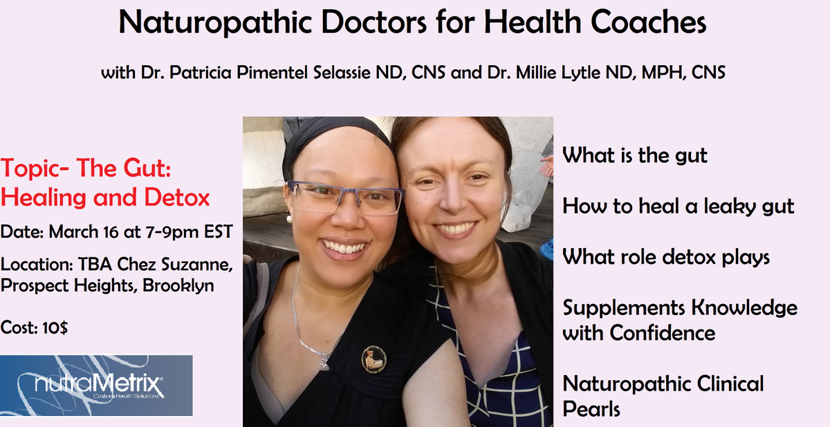 SuppsExperts's tweet photo. Gut Health and Detox - in Brooklyn next month #savethedate #guthealth #nutrametrix #nutriclean https://t.co/FjjtJsJ97p
