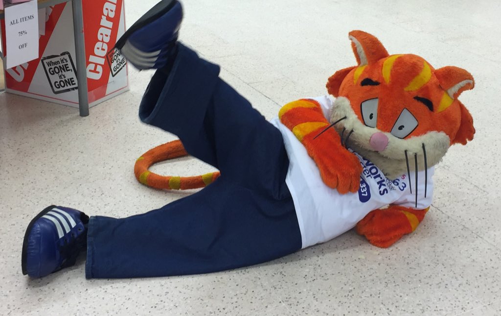 Chester the cat causing mischief in our shop again! <a href="/Dee1063/">Chester's Dee Radio</a> good luck to everyone entering the competition today!