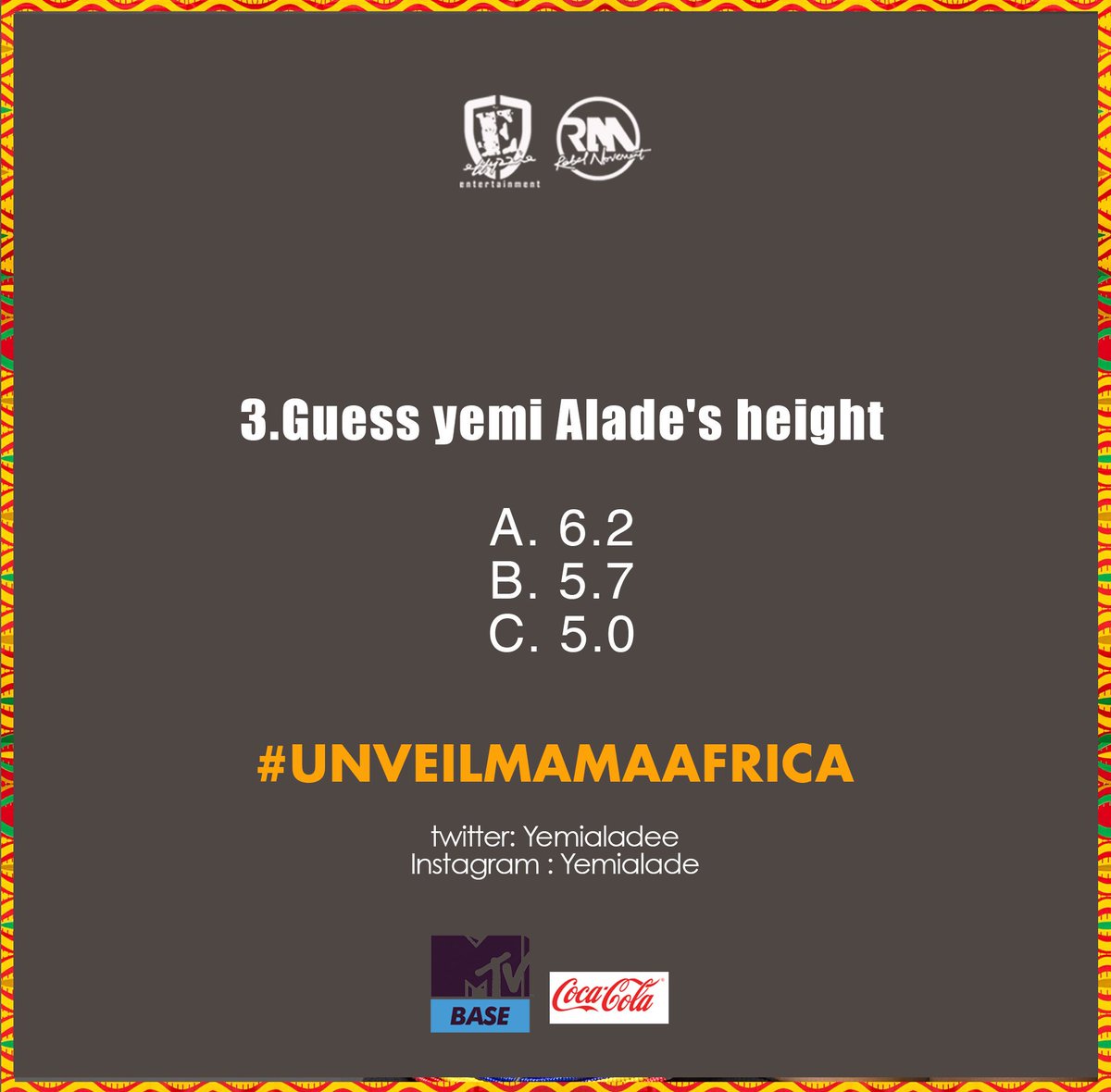 yemialadee's tweet image. 😆😅😅😅😅😅😅😅😅😅😅😅😅😅
#question3 #Unveilmamaafrica #mamaafrica #GRANDEFINALE #NAGODE