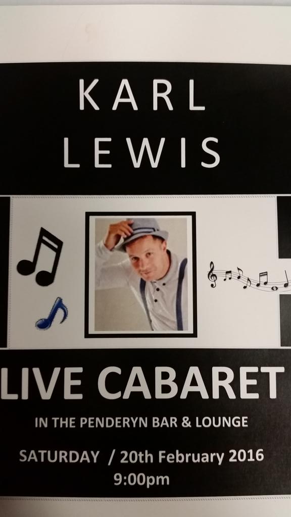 No rugby this weekend why not join us at our Penderyn Lounge for the amazing Karl Lewis