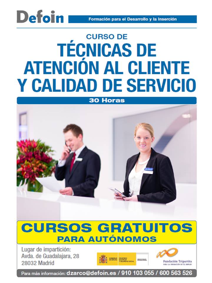 DefoinEspana's tweet photo. Cursos Gratuitos #Autonomos #Hostelería Madrid @20m https://t.co/CuMiJGbukY