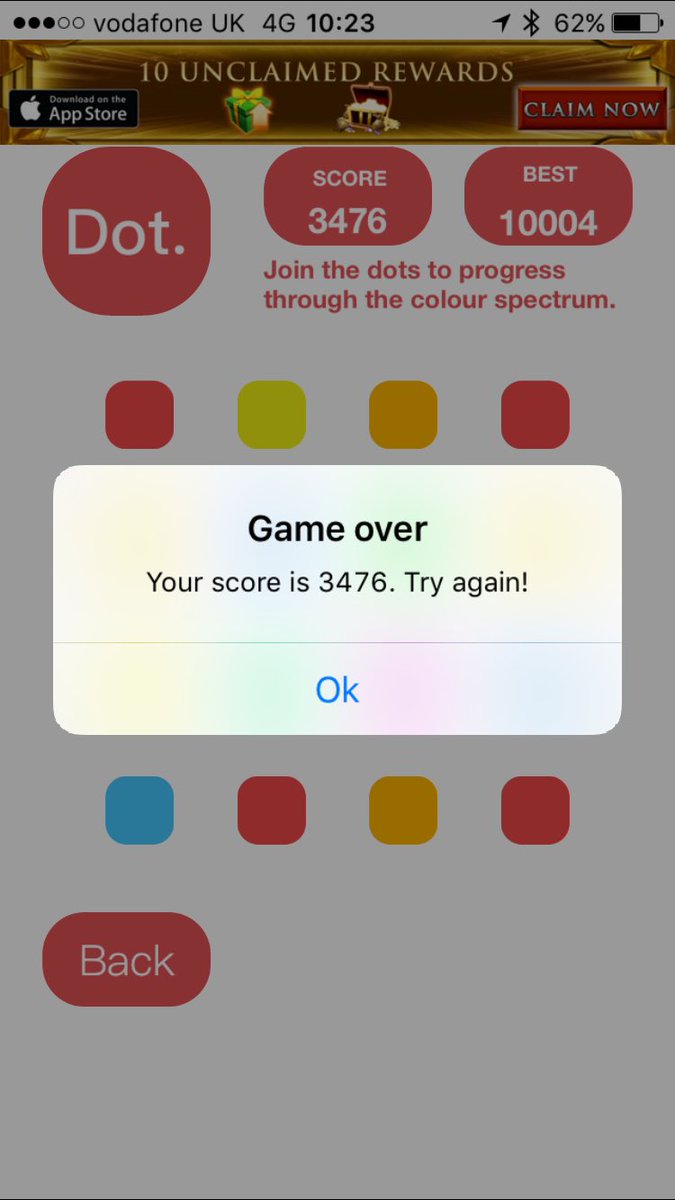 DotPuzzle's tweet photo. #MyDotScoreIs 3476! Share your score by downloading Dot for free https://t.co/143OJMJjoM https://t.co/4T0xYclLUp