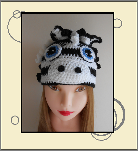 KayLeSueur's tweet photo. Here's Stripe the Zebra, my latest addition. Available in a range of sizes. Made to order. #zebrahat #crochet https://t.co/eUAeettFbb
