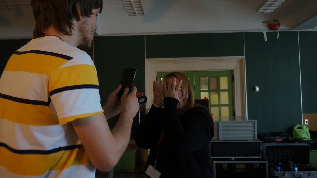 A_NewReflection's tweet image. It's Shout Out Sunday. Shout out to our Grip Paul and our Scrip Supervisor Renee for their hard work on our film.