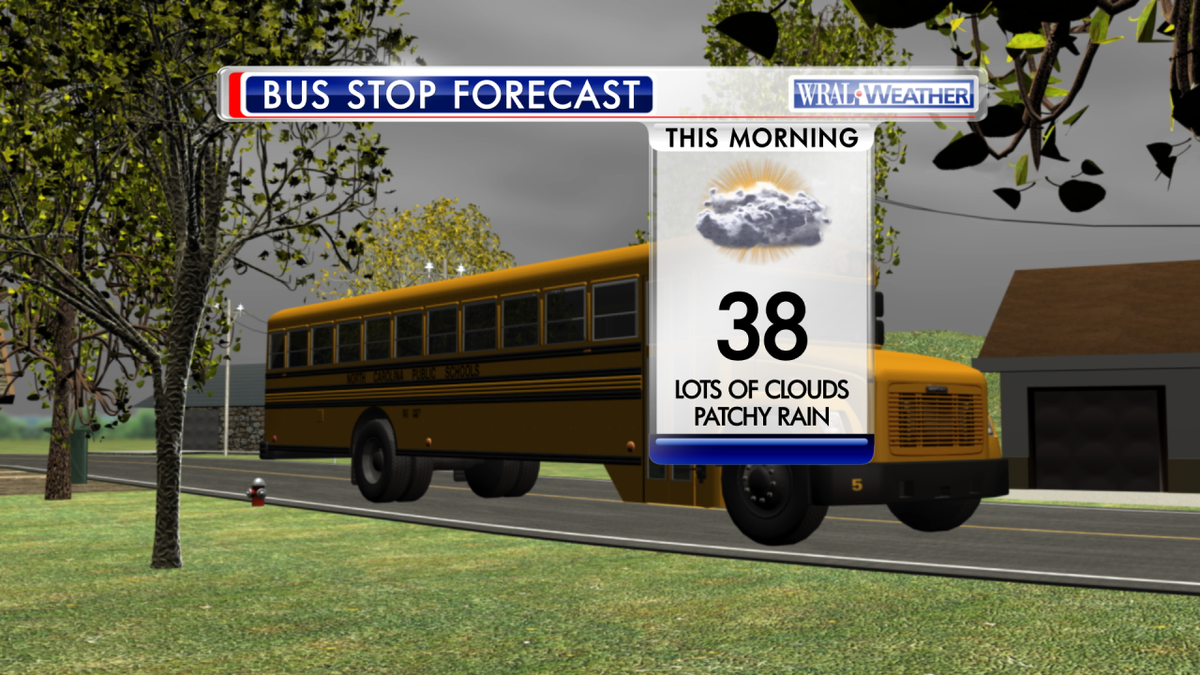 wralweather's tweet photo. Patchy rain this morning but clouds break before lunch time.  A little cooler than yesterday. #wral https://t.co/XYRTcwI4D3
