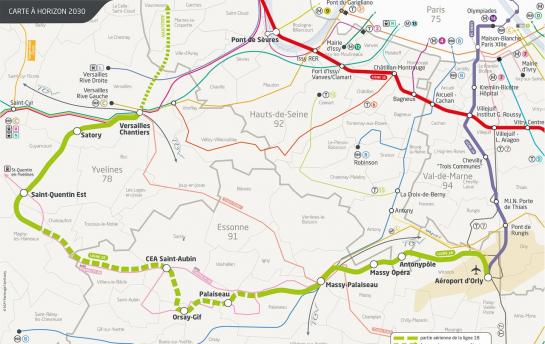 sqy's tweet photo. #Ligne18 @GdParisExpress affiche ses ambitions. Objectif #JO2024 pour l'ouverture du métro.
https://t.co/tbL1hou9wB https://t.co/PXzukzklQa