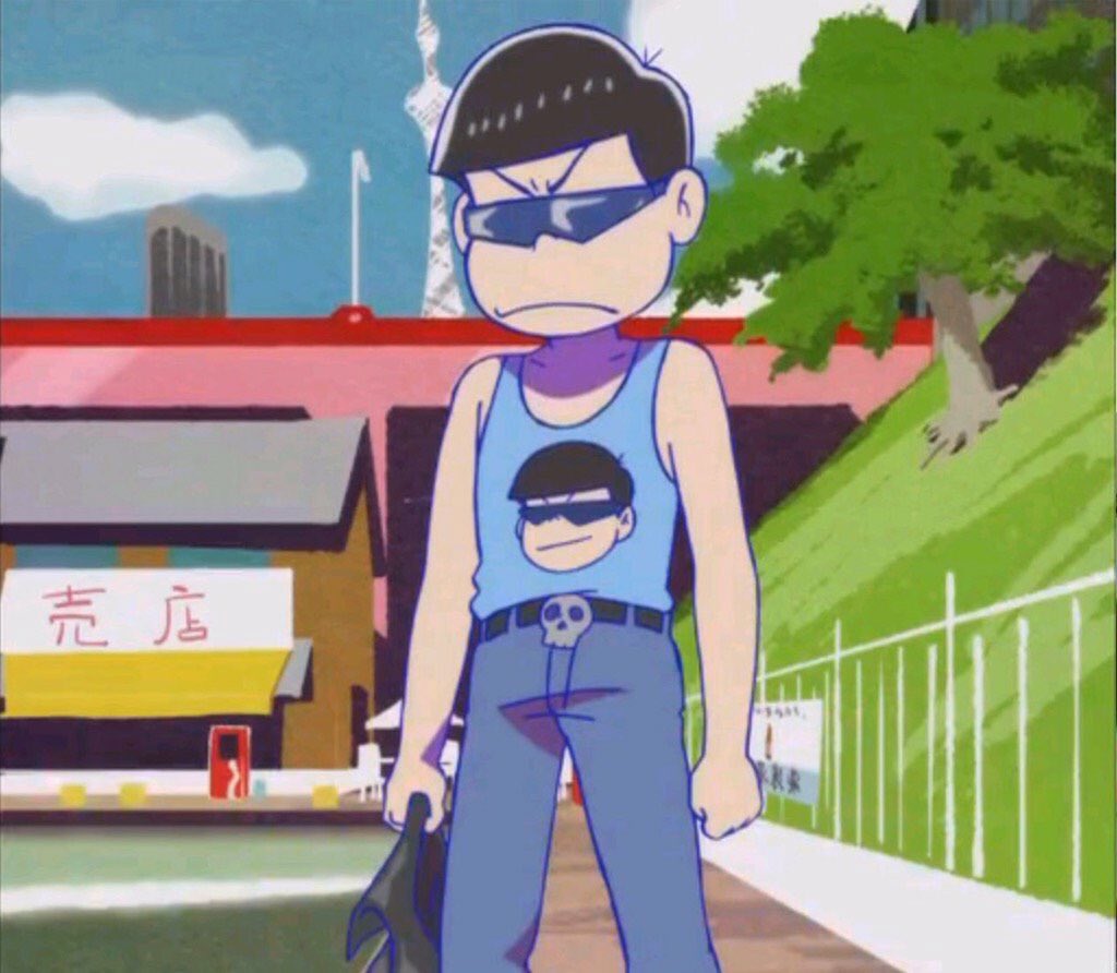 奈良平愛実 בטוויטר この前した話 カラ松のイタさの象徴でもあるクソップ クソタンクトップ あるじゃないですか 私 オークションに自分の似顔絵手描きtシャツ出してた なんなら 自撮り印刷したtシャツ作ってた T Co Kiif4opnkv