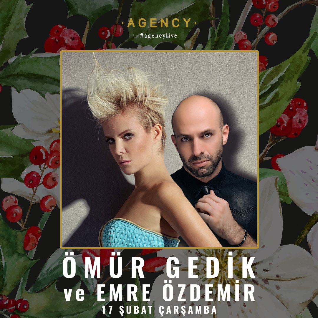 Ömür Gedik ve Emre Özdemir, bu gece #AgencyLive misafirleri ile buluşuyor!
Rezervasyon: +90 212 283 83 99