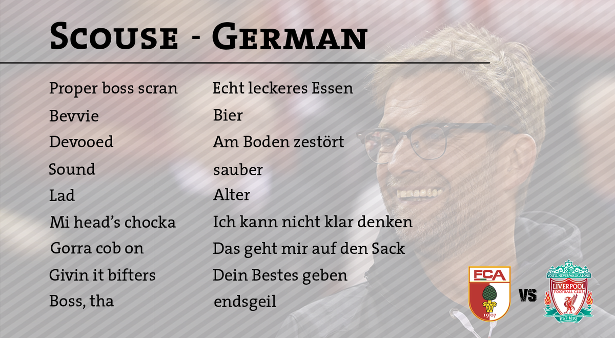 FCA_World's tweet photo. A little something to help our @LFC friends out &amp; about in Augsburg, and perhaps even #Klopp back at home 😉 #FCALFC https://t.co/6YtdBLJdss