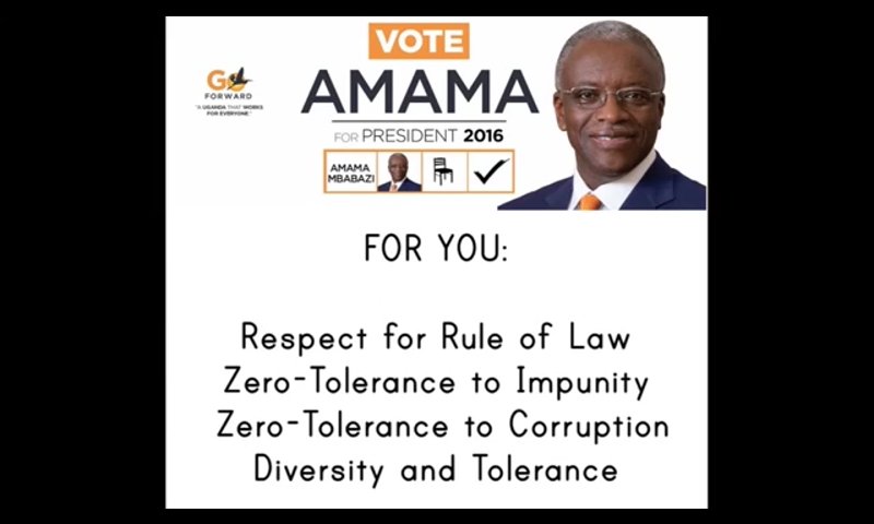 goforward2016's tweet image. #VoteAmama #UgandaDecides