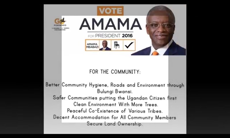 goforward2016's tweet image. #VoteAmama #UgandaDecides
