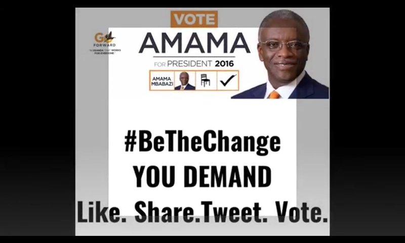 goforward2016's tweet image. #VoteAmama #UgandaDecides