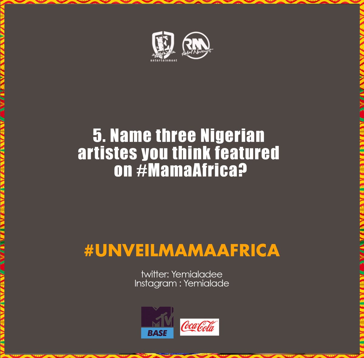 yemialadee's tweet image. #question5 #UnveilMamaAfrica