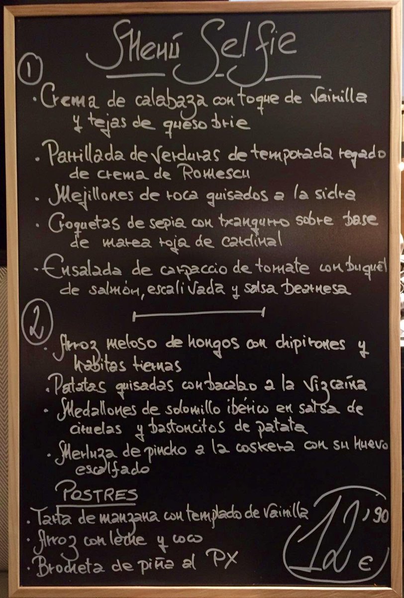 SELFIErestauran's tweet photo. #Menú de #miércoles listo para ti y muy rico #buenmiércoles https://t.co/cfd42a96UE