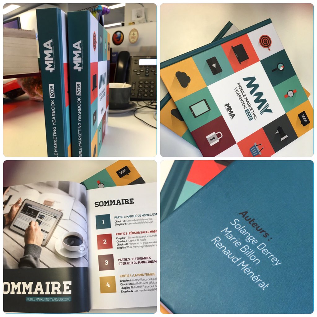 MarieMaxBillon's tweet photo. 🔹CONSÉCRATION 🔹
Sortie de notre "Mobile Marketing Yearbook 2016" @SolangeDerrey #proud #mobilefirst #300pages https://t.co/1odiA9z8lS
