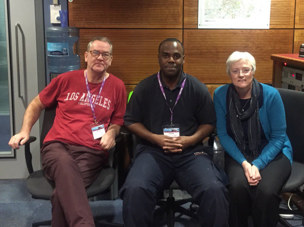 cazzatalkmartin's tweet photo. #BBCWMTakeover #teamcazza #WednesdayTeam John in Redditch, Sean from Brierley Hill, Elaine from Sutton Coldfield https://t.co/C80rpg7tAd