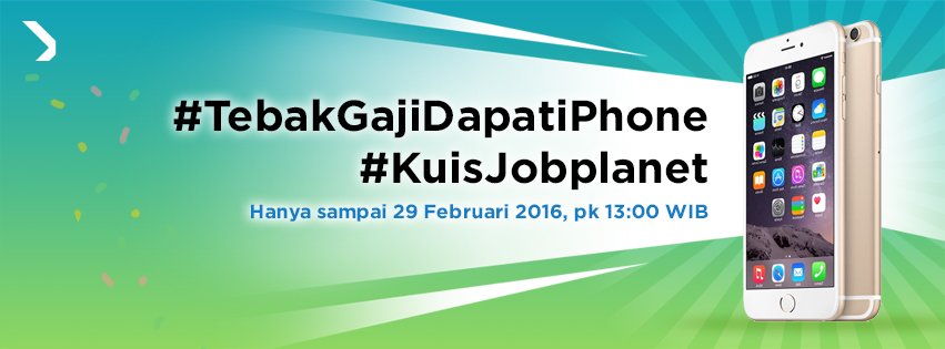 Tebak-tebakan dapet IPhone 6? Bisa.. Cari tahu selengkapnya di fanpage Jobplanet Indonesia