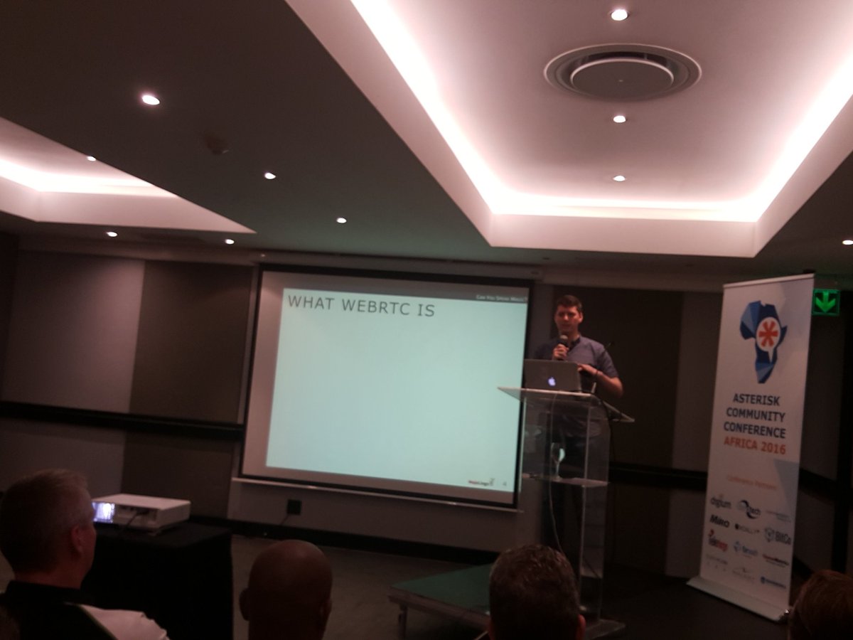 RT <a href="/steve_davies/">steve_davies</a>: <a href="/bklang/">Ben Klang</a> presenting WebRTC at <a href="/asterisk_africa/">Asterisk Africa</a>.  But where is his HAT??  #wheresthehat