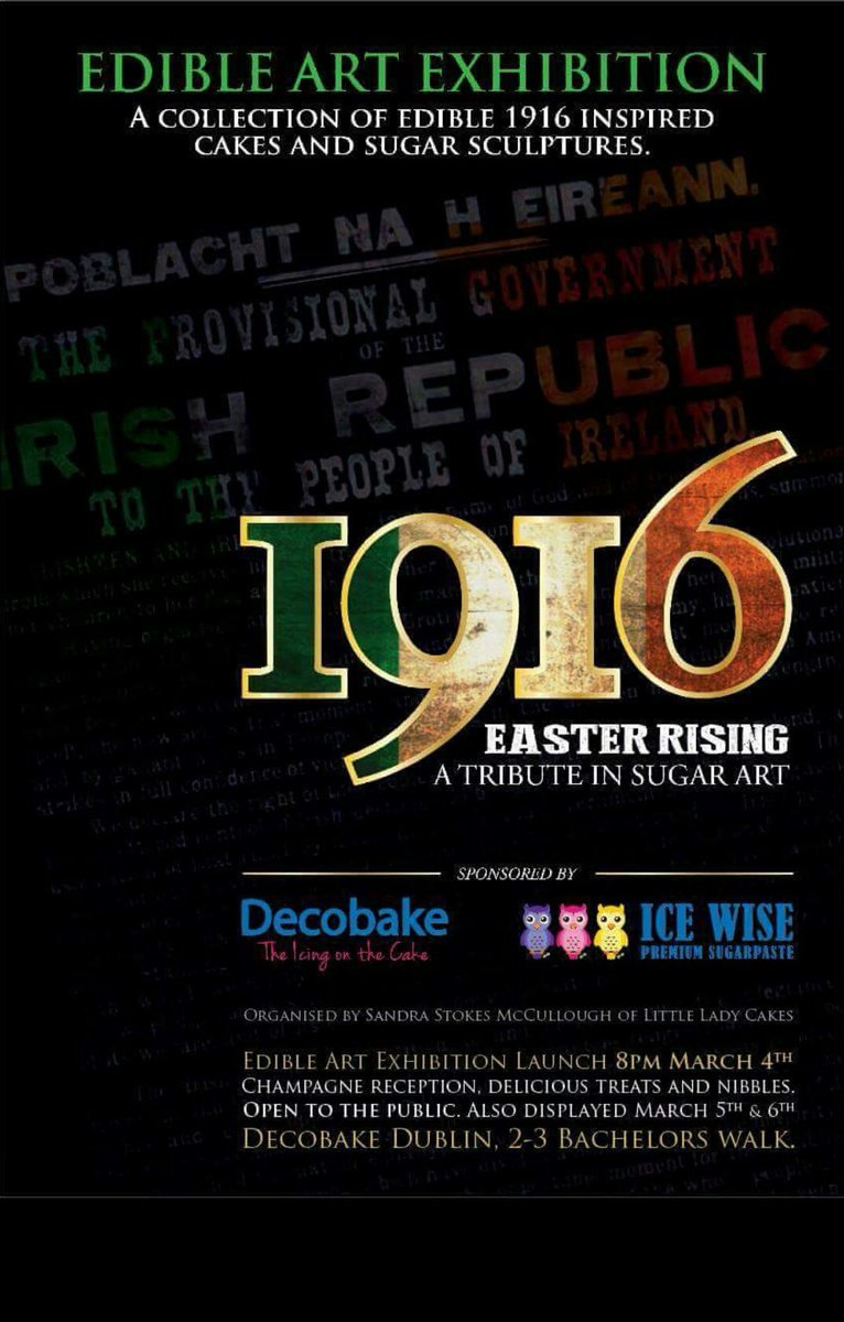 1916cake_collab's tweet photo. RT #1916cake #1916rising #dublin @1916Easter @98FM @Independent_ie  @IrishTimes @thejournal_ie  @RTELateLateShow https://t.co/s0PCgjKIJd
