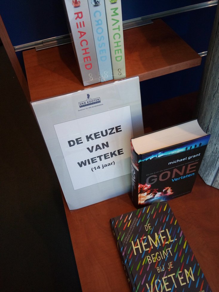 Wij hebben 3 meelezers Sam, Wieteke en Liz. #Veenendaal #boekhandel Van Kooten.