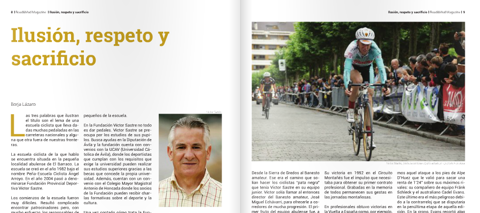 Gran reportaje de la Fundación Víctor Sastre en el nº 2 de la revista Road&amp;Mud. goo.gl/lKv9rV