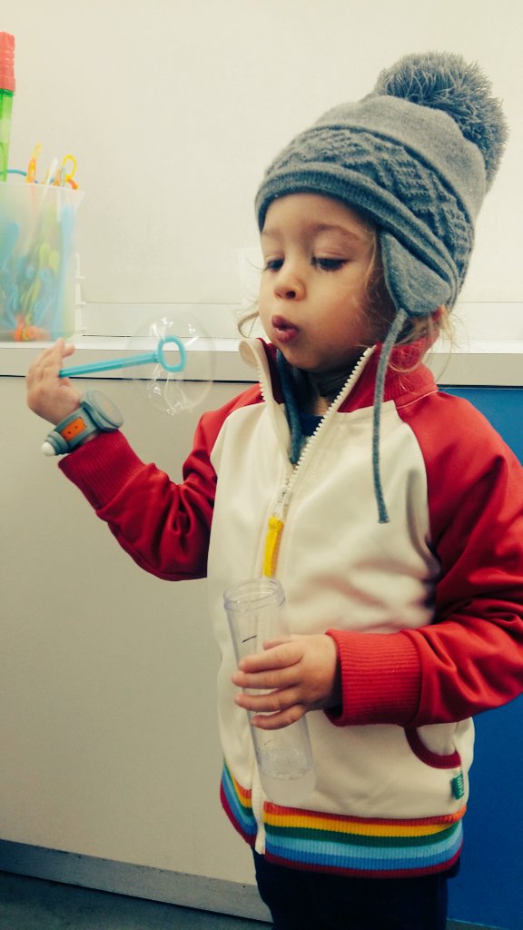 DJEtchells's tweet photo. blowing bubbles @KidZaniaLondon https://t.co/zF1sJY35Pw