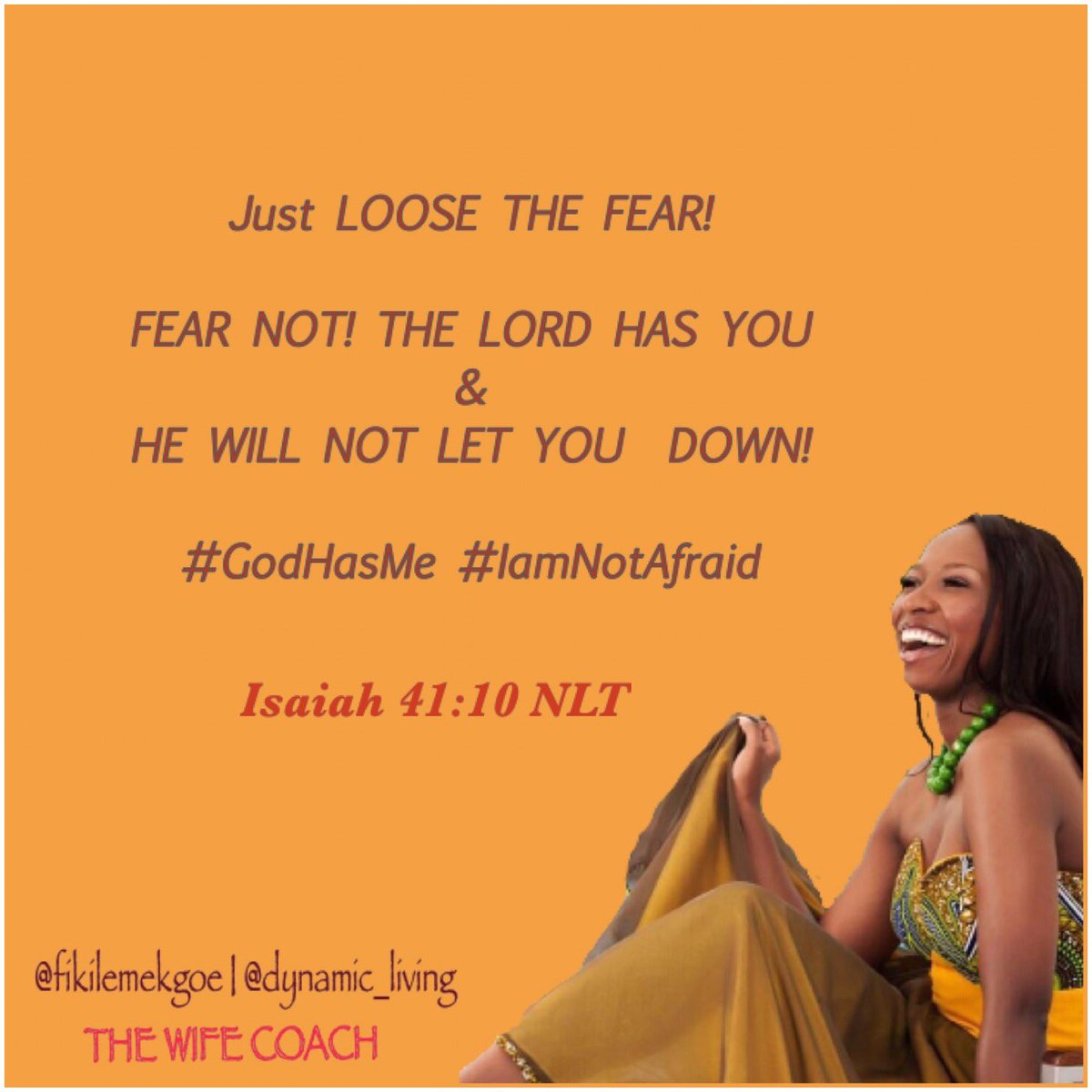 FikileMekgoe's tweet image. I don&apos;t know what is terrifying you but, Refuse to fear! ISAIAH 43:10 #RefuseToFear