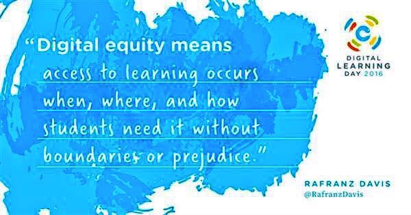JenWilliamsEdu's tweet photo. Today is #DLDay! Let's join in a conversation to support #digitalequity &amp; access for all.  https://t.co/ETLC5UX0Ze https://t.co/wQiWPGuByn