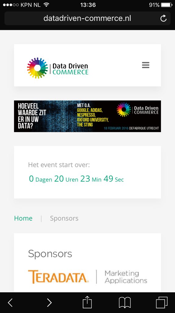 Mi8_Marketing's tweet image. Bezoek ons morgen. Mi8 Marketing Cloud silver sponsor van datadriven-commerce.nl/sponsors #datadrivencommerce @DeFabrique