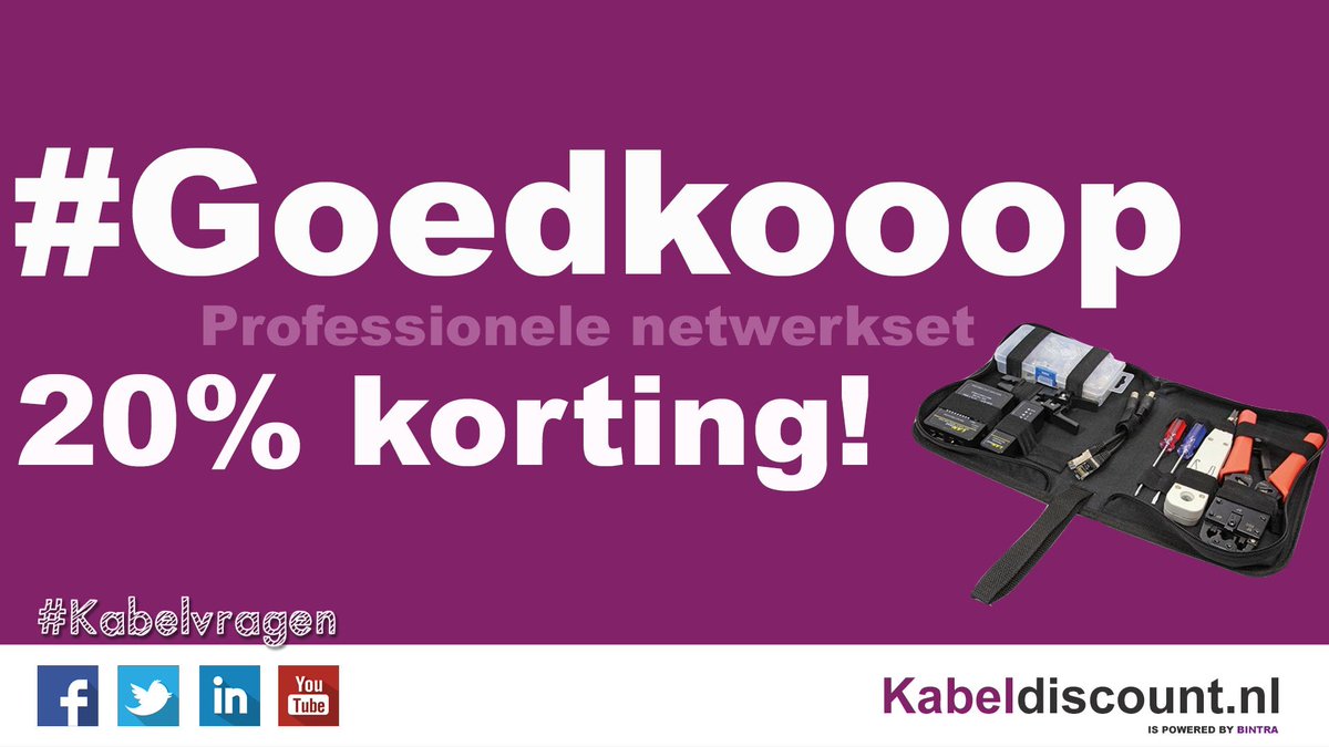 BintraNL's tweet photo. #GOEDKOOP! 20% korting op een professionele netwerkset: https://t.co/Kq4SesOQxA https://t.co/gTcg4tB115