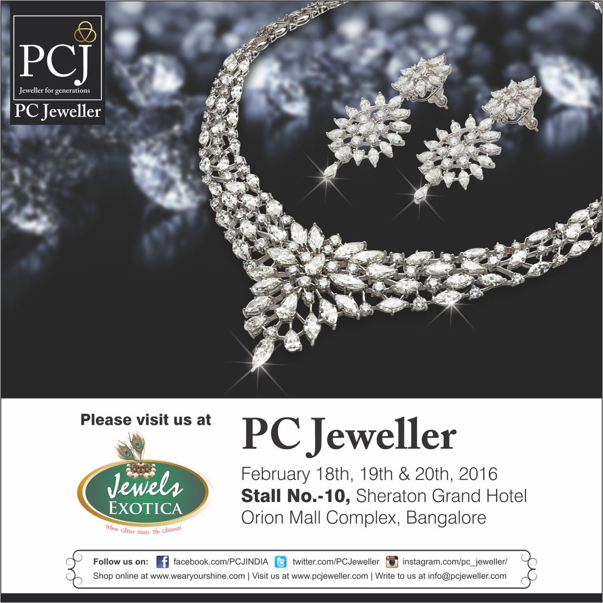 pc jeweller on twitter experience pcj s exquisite shine at jewels