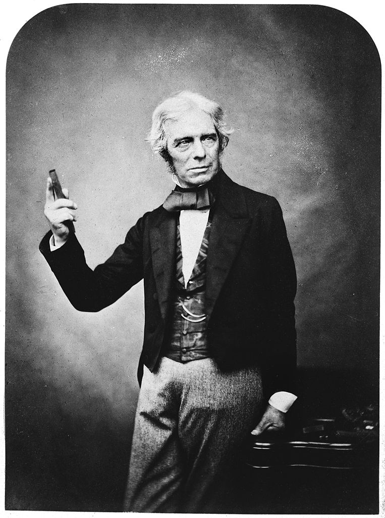 Picture of Michael Faraday in 1857 