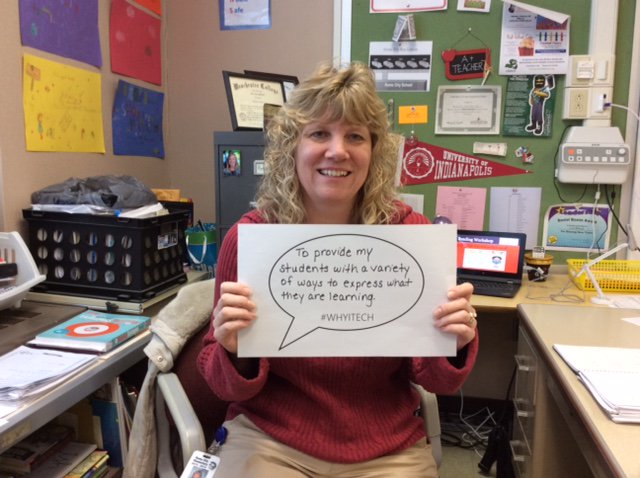 ENSC_TechCoach's tweet photo. Mrs. Babyak @RomeCitySchool loves digital learning! #WhyITech #StopDropnTweet #DLDay #ENSCbecause https://t.co/YxmQb3DQIu