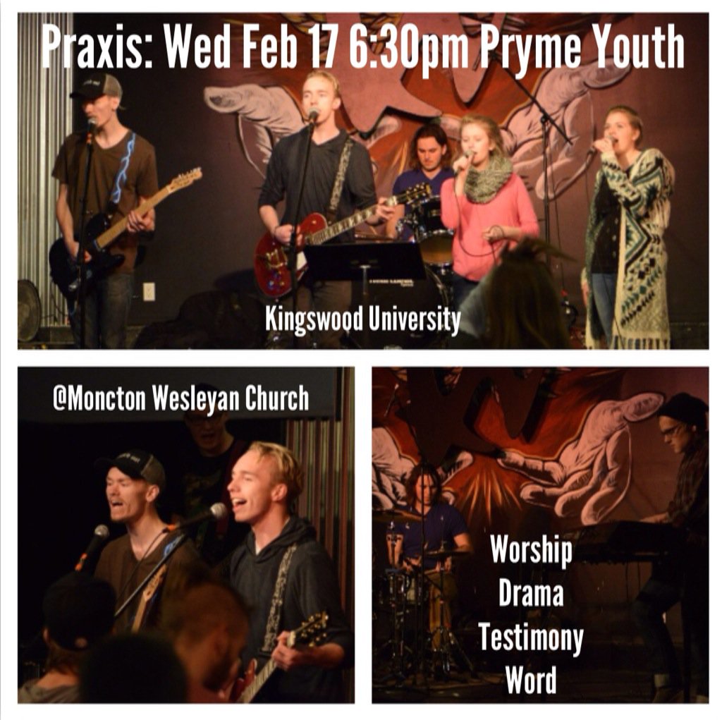 MacNeilMikeAl's tweet photo. @kingswood Praxis Crew tonight @PRYMEsm @MonctonWesleyan.Drop by + worship Jesus with us! #prymesm #mdubs #kuthanks https://t.co/tKFDGeczsB
