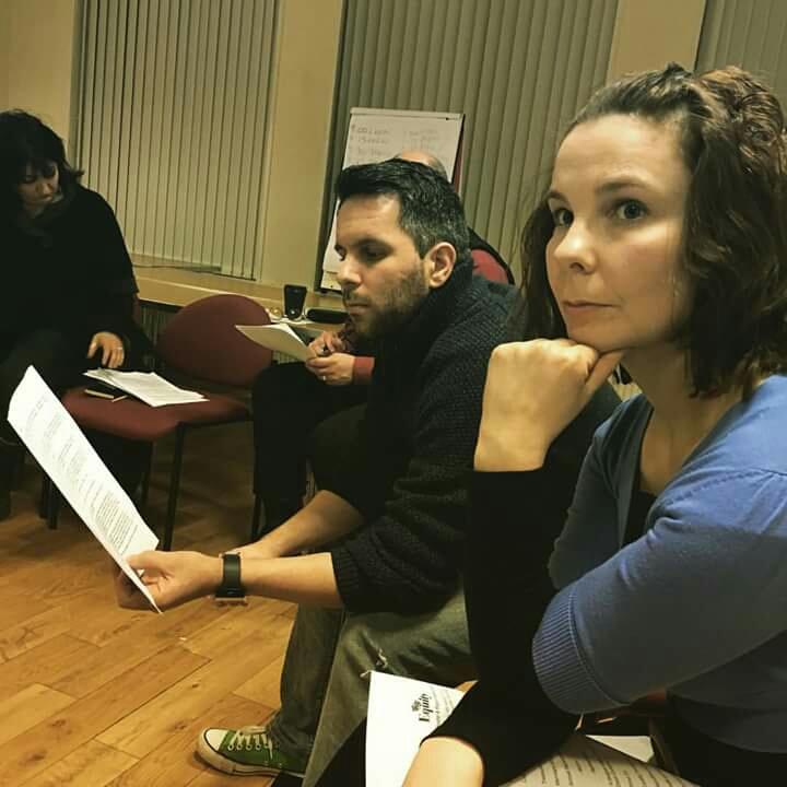 haykate's tweet photo. @THEbazzaevans @cllrBEvans Our serious concentrating faces!  @alicebrockway  @EquityGMRGB @EquityUK #ARCMotion https://t.co/lfhtk26Wnb