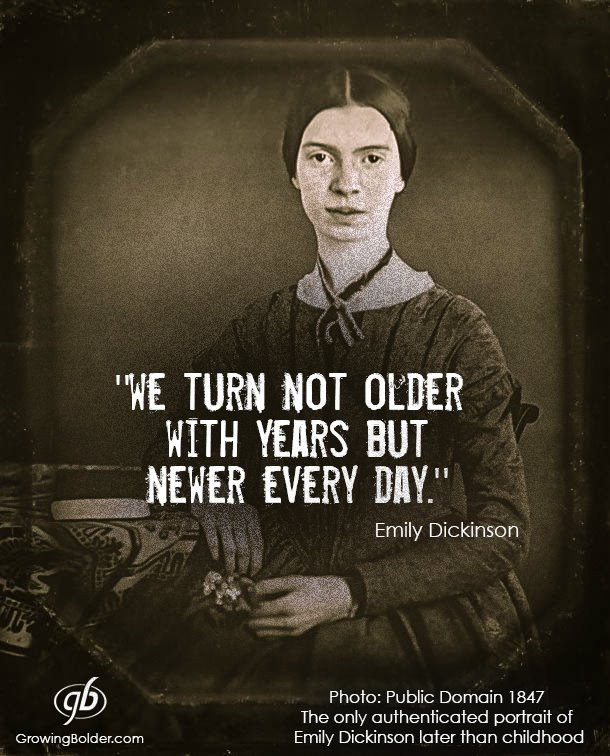 FOXRehab's tweet photo. "We turn not older with years but newer every day." ~ Emily Dickinson via @growingbolder #aging #TimFoxBelieves https://t.co/p3SQyYUqyL