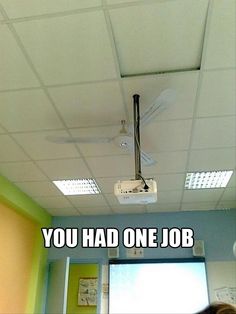 CaitlynHauss's tweet photo. @UNKBiol106 Whenever I think of enzymes having one function, I think of the memes "You Had One Job"  #TwiggWeek6 https://t.co/ZHG7UeGNph