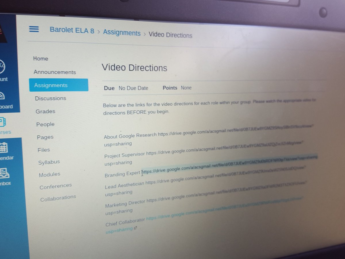 mattavl's tweet photo. Using Canvas to organize group project, directions via screen cast #innovation #NCDLDay #ACSDLDay #NCDLDay https://t.co/rZp6OD1alZ