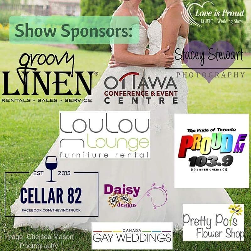 Thank you to all our show sponsors! #loveisproud #weddingshow #lgbtq