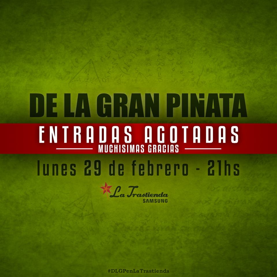 Corriendolavoz_'s tweet photo. #DLPG vuelve a La Trastienda . ¡Entradas agotadas! https://t.co/adyV8zBfr8 vía @CorriendoLaVoz_ https://t.co/VHwhd19T0K
