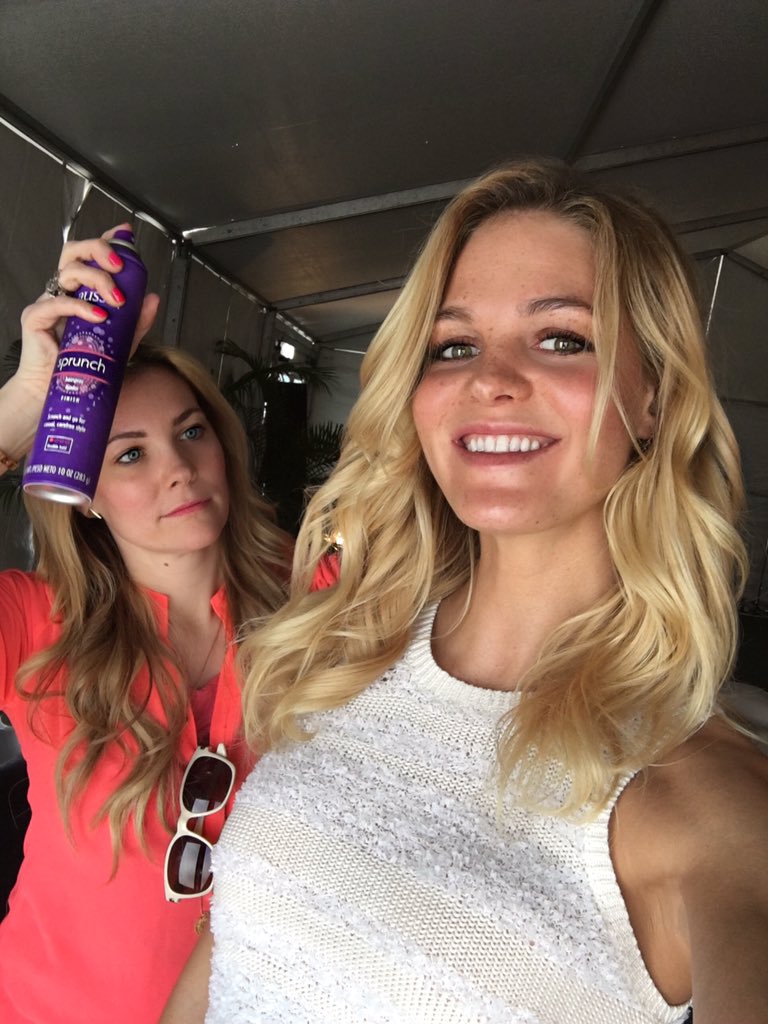 sarahpotempa's tweet photo. Styling the stunning @ErinHeatherton with @AussieHair #SprunchSpray for the @SI_Swimsuit event in #Miami! #Siswim ππ https://t.co/BYdeEX1gkv