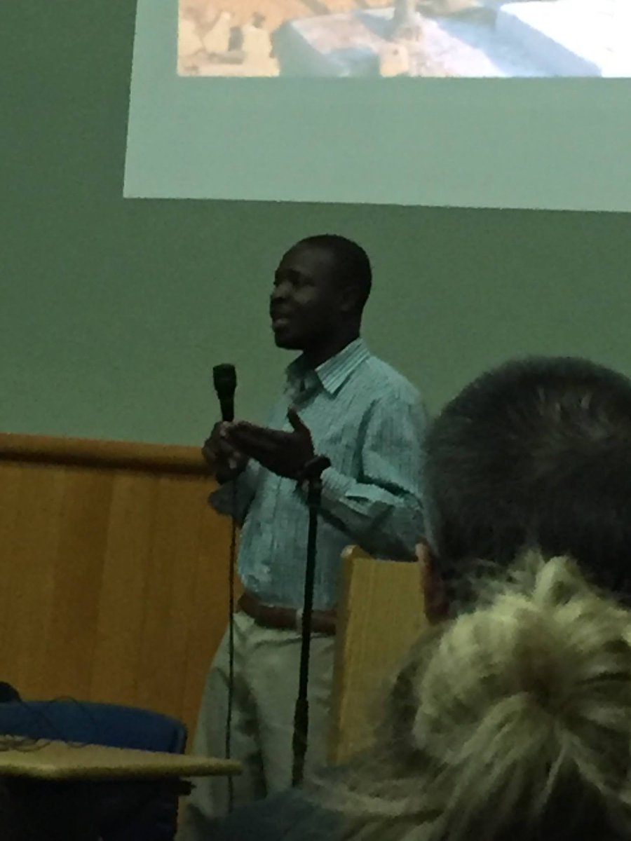 We had @wkamkwamba at the library last night. Such an inspiring person! #TheBoyWhoHarnessedTheWind