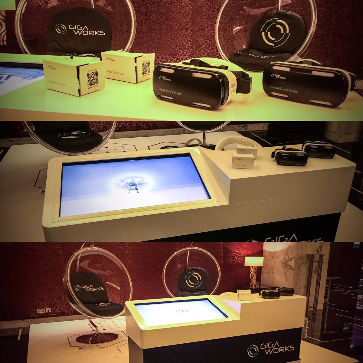 GigaWorksUAE's tweet photo. Pass by our #VR booth at the #idcongress #interactive #labcorner #virtualrrality #dubai #oculusrift @MENACristal https://t.co/NIQEXF5Vms