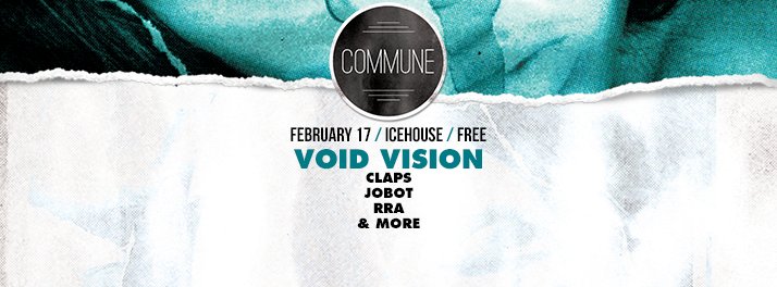 jointhecommune's tweet photo. #CommuneMN. TONIGHT / 9PM / ICEHOUSE ft. Void Vision, Claps, RRA, Jobot & More. FREE. ALL. NIGHT. See you there 😎 https://t.co/u0GiwcWiK2