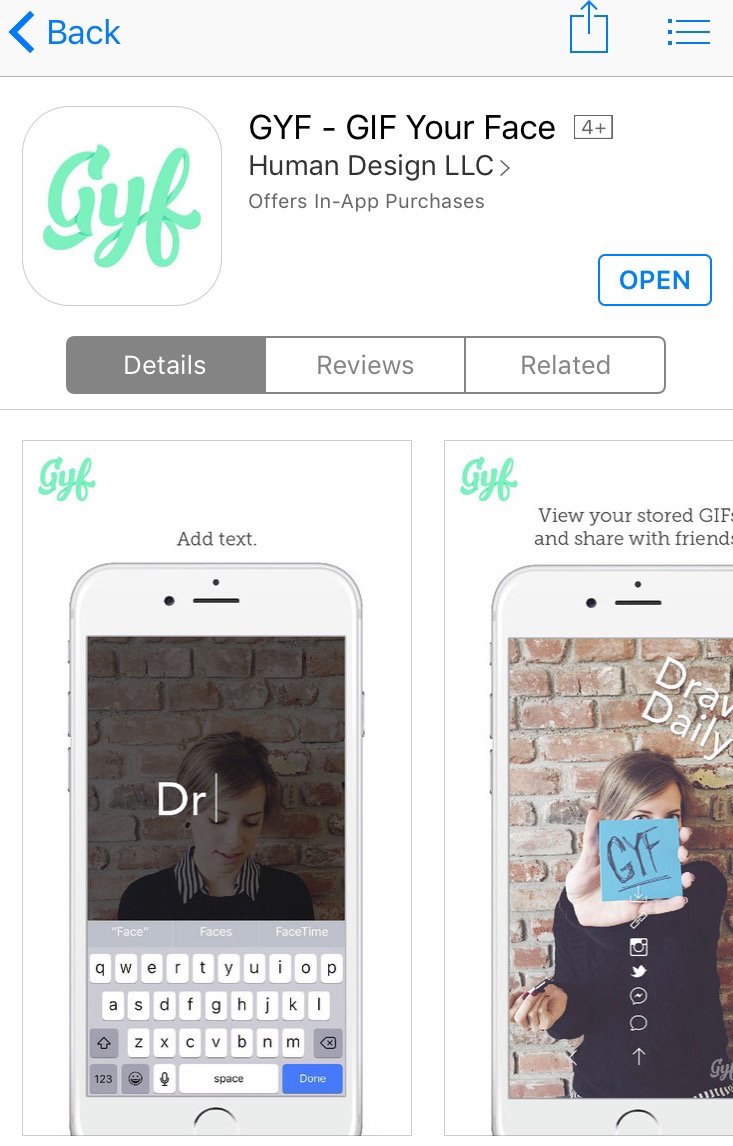 gifyourface's tweet photo. Get your #GYF on! Download the new #iOS app here: https://t.co/Igj64tOvDF
#GIF #GIFs #appstore #GIFyourface https://t.co/Gccj2BMcys