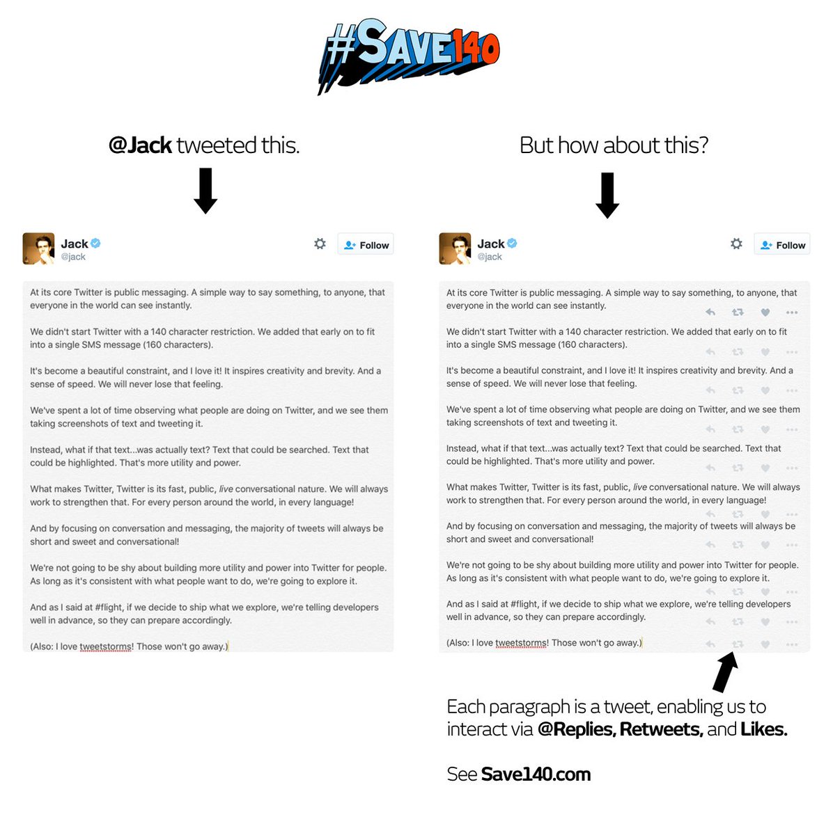 It's a "Twitter Story" :) #Save140