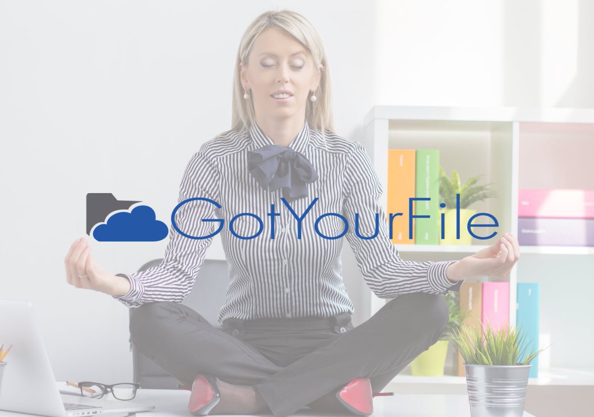 GotYourFile's tweet image. Find some #InnerPeace at work with #ProfessionalCloud #FileSharing #GotYourFile